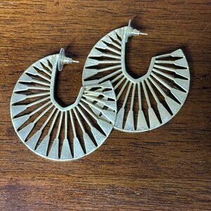 Kendra Scott Deanne Sunburst Gold Hoop Earrings